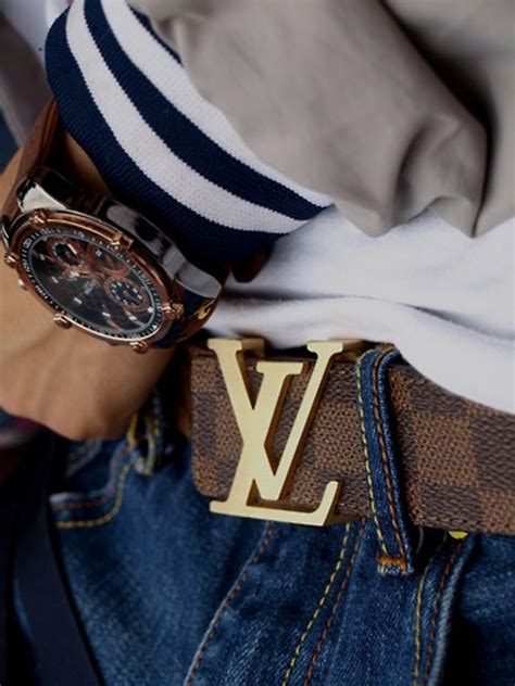 louis vuitton belt outfit men.